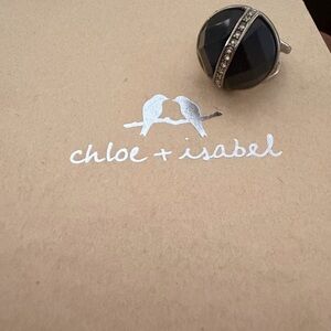 Chloe + Isabel Black Faceted Ring with Gold Accents Size 7
B2